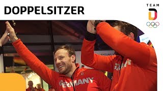 🥇🥉 Empfang der Doppelsitzer  Wendl und Arlt holen Gold  Team Deutschland [upl. by Atwahs]