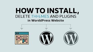 How to install delete Themes and Plugins in WordPress Website [upl. by Eiggem]