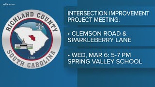 Intersection improvements meeting for Clemson road and Sparkleberry lane [upl. by Annwahs64]