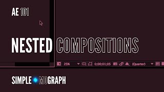 After Effects Tutorial  Nesting Composition  Level Beginner [upl. by Aivalf]