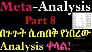 Systematic Review and MetaAnalysis Performing MetaAnalysis Part 8 Interesting Video in Amharic [upl. by Bergh]