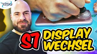 Display wechseln am Samsung Galaxy S7  DisplayReparatur 📲ANLEITUNG [upl. by Dombrowski623]