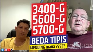 307 Perbandingan perfoma AMD RYZEN 3400G 5600G VS 5700G  beda tipis doank [upl. by Sandeep]