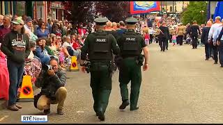 RTE SIX ONE NEWS THOUSANDS ATTEND THE BELFAST 2024 12TH OF JULY PARADE IN THE UK PART OF IRELAND [upl. by Anowahs626]