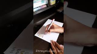 Metallic Brush Pens💫 Unboxing  Art supplies  Shreyalovesart [upl. by Stalker]