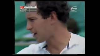 Australian Open 1985 4R  John McEnroe v Henri Leconte [upl. by Cronin]