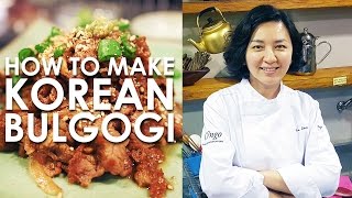 How To Make Korean Bulgogi by Chef Jia Choi [upl. by Pilif155]