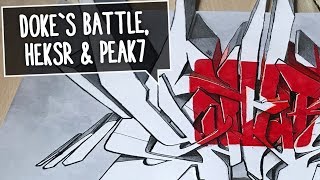 DOKE´s Youtube battle sketch a canvas from HEKSR and stickers from PEAK7 [upl. by Levina]