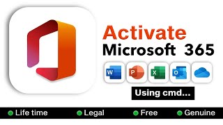 Download Install and Activate Office 2019 2021 and 365 Using cmd [upl. by Arodnahs]