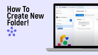 How to Create New Folder in Mondaycom easy [upl. by Ibur]