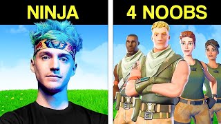 Can 4 Fortnite Noobs Beat Ninja [upl. by Madanhoj]