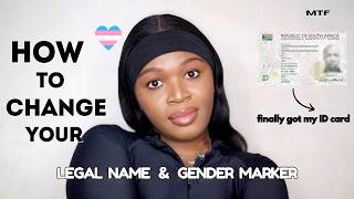 How to change your name and gender marker in South Africa  Transgender South Africa  SA TRANS [upl. by Assyla]