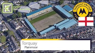 Plainmoor  Torquay United FC  Google Earth  2016 [upl. by Joh]