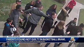 Parents found not guilty in basketball brawl [upl. by Alegnat387]