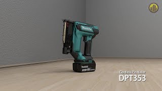 Makita DPT353 Аккумуляторный штифтозабивной степлер [upl. by Durand316]