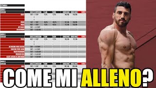 Il mio PROGRAMMA DI ALLENAMENTO per la FORZA [upl. by Yrmac]