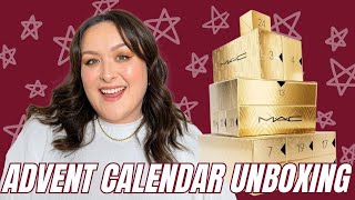 MACS BEST ADVENT CALENDAR YET 👀🎁✨ MAC Cosmetics 2024 Gift of Gold Advent Calendar Unboxing [upl. by Ike]