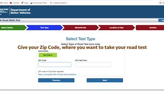 How to Make Road Test Appointment NY DMV [upl. by Friede]