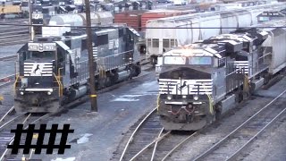 Sunrise in Altoona 1 Hour Long Video of Norfolk Southern Trains Near Rose Yard amp Altoona Station [upl. by Ennaillij]