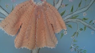 Crochet Baby Ripple Sweater  Video one [upl. by Hesoj388]