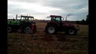 WETTZIEHEN Deutz DX 140 vs Case CS 150 [upl. by Leifer]