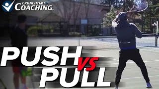 Forehand Lesson How to Control Your Forehand with PushPull Technique [upl. by Shugart449]