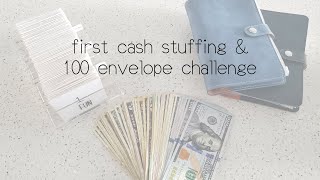 First Cash Stuffing amp 100 Envelope Challenge  1312  budgetwithale [upl. by Doehne]