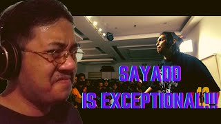 REACTING TO SAYADD VS TWENG  FlipTop Ahon 12  Sayadd vs Tweng Reaction  Mari Aldrin [upl. by Atiekal]