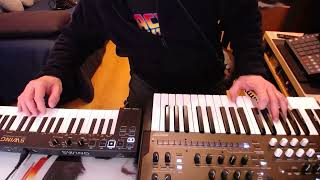 Behringer Swing Aftertouch Test On Korg WaveState [upl. by Willman885]