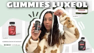 GUMMIES LUXEOL POUR LA POUSSE DES CHEVEUX JE TESTE AVEC VOUS [upl. by Siloa539]