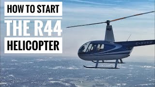 How to start a Robinson R44 Helicopter  type rating training [upl. by Kreitman230]