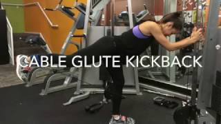 How To Cable Glute Kickback [upl. by Blockus]