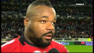 12 finale Toulon vs Racing Metro 92 ITW Mathieu Bastareaud [upl. by Ender]