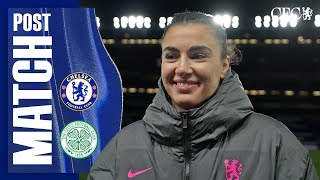 BOMPASTOR amp MUSOVIC react to UWCL QF confirmation  Chelsea Women 30 Celtic Women  UWCL 2425 [upl. by Yssor]