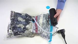 Best Travel Bags  HAWATOUR Travel Vacuum Storage Bags with Electric Pump [upl. by Kolnick]