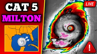 🔴 BREAKING Major Hurricane Milton Update  Catastrophic Impacts In Florida  24 Hours Till Landfall [upl. by Auqinat]