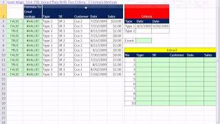 Excel Magic Trick 7585 Extract Data With Four Criteria VLOOKUP amp INDEX SUM AND OR Functions [upl. by Frendel]