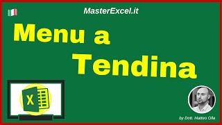 MasterExcelit  Menu a Tendina Excel come creare un Elenco a Discesa Excel [upl. by Ybbed]