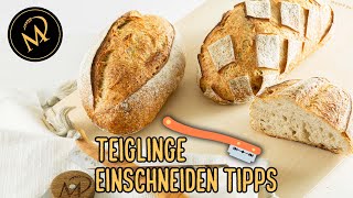 Brot Teiglinge richtig einschneiden und backen so gehts Backtipp [upl. by Barrie]