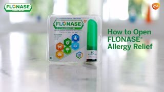 FLONASE Allergy Relief How To Open [upl. by Akiv]