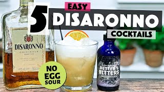 5 Easy Disaronno Cocktails inc the Amaretto Sour Disaronno Sour  Steve the Barman [upl. by Nalyt]