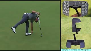 Lucas Glover New Putting Style quotLongquot Putter Specs [upl. by Ester35]