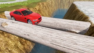 Cars vs Log Bridge  BeamNG Drive [upl. by Vincenz459]