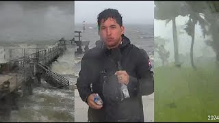 🔴 Milton golpea con fuerza a Florida vientos feroces y marejadas desatan las alertas [upl. by Chon149]