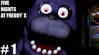 FIVE NIGHTS AT FREDDYS  UMA NOITE TENSA  Parte 1 [upl. by Okiruy]