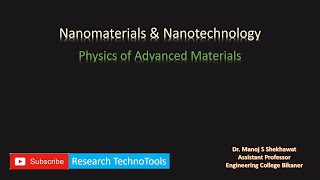 Nanomaterials  Nanotechnology  Nanoscience [upl. by Emmuela862]