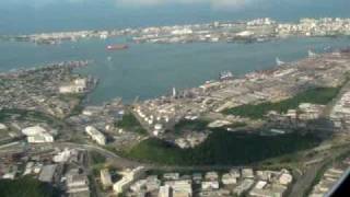 Delta MD88 approach and hard landing in San Juan Puerto RICO [upl. by Ihteerp]