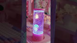 Jellyfish Lamp 🏮 JellyfishLamp OceanVibes UnderwaterGlow MesmerizingLights OceanDecor Jelly [upl. by Aisyla673]