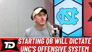 UNC football has quarterbacks with different playing styles [upl. by Inalawi79]