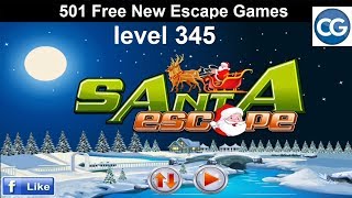 Walkthrough 501 Free New Escape Games level 345  Santa escape  Complete Game [upl. by Ibbison]